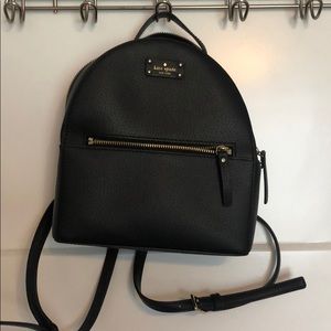 Kate Spade leather black backpack